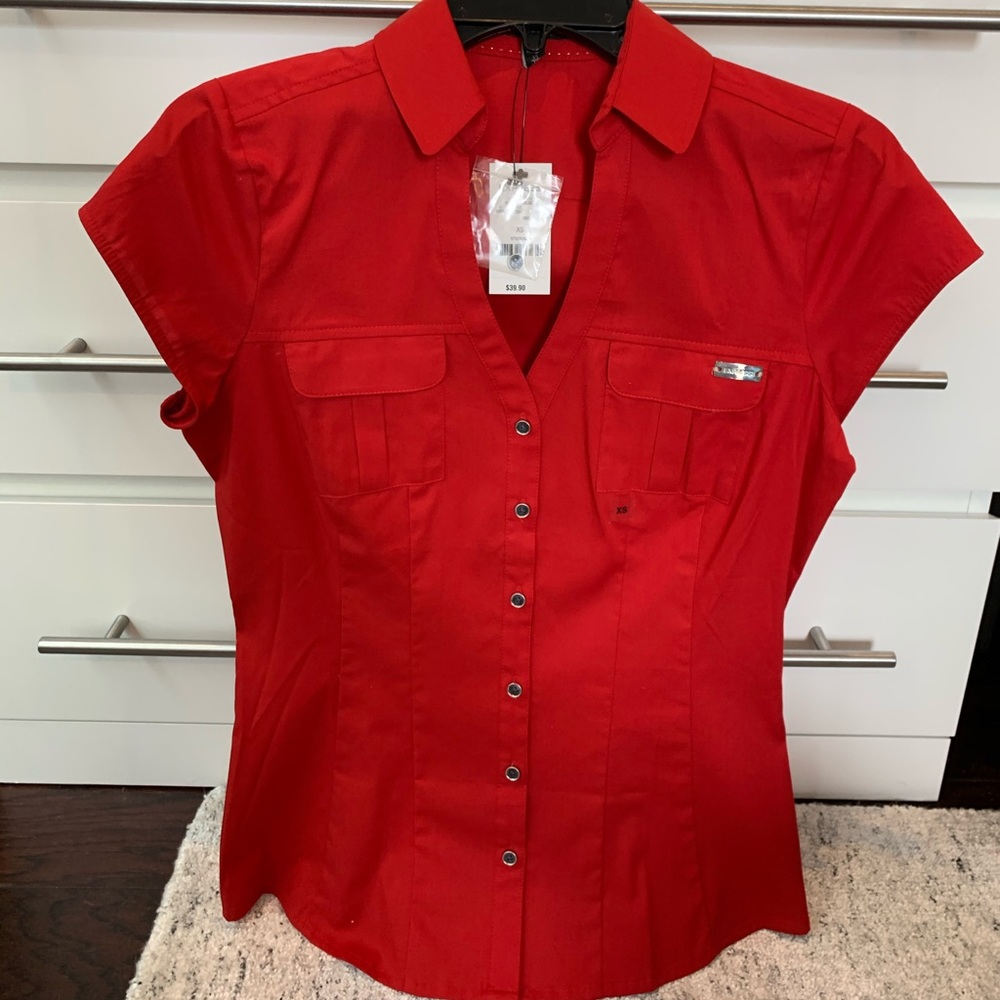 Lot of 5 Express essential stretch shirts